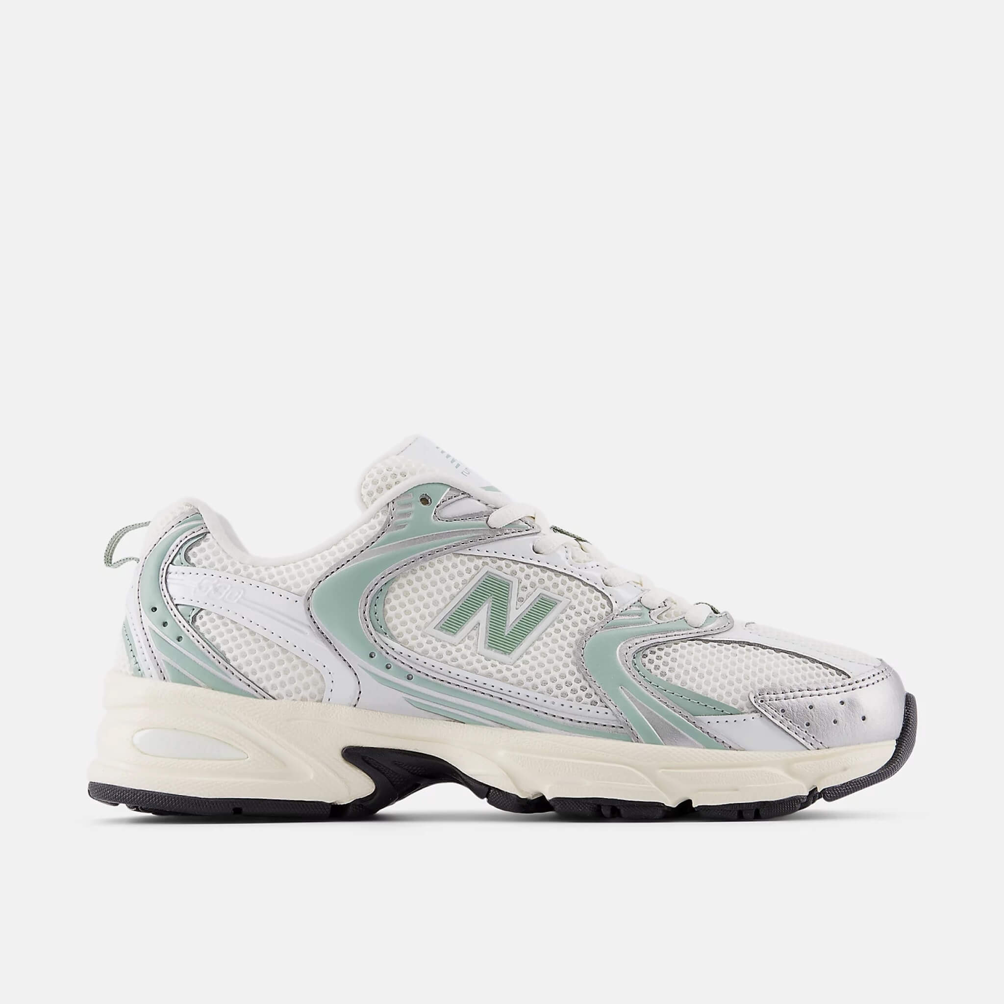 Unisex szaro-zielone sneakersy New Balance U530