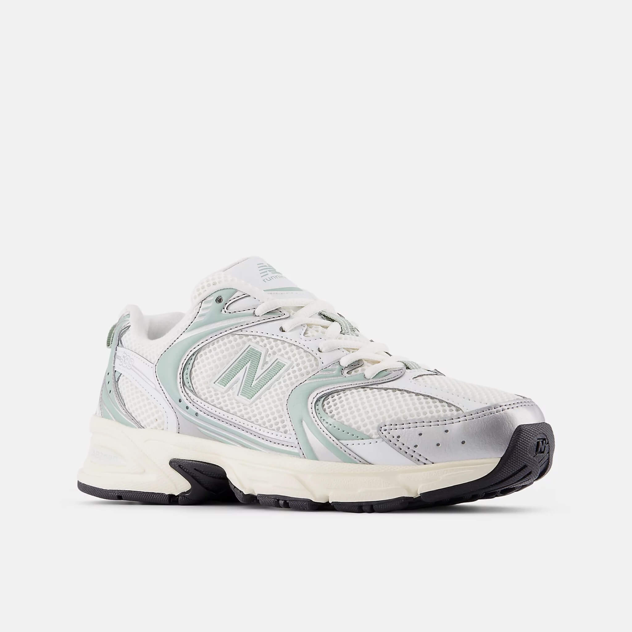 Unisex szaro-zielone sneakersy New Balance U530