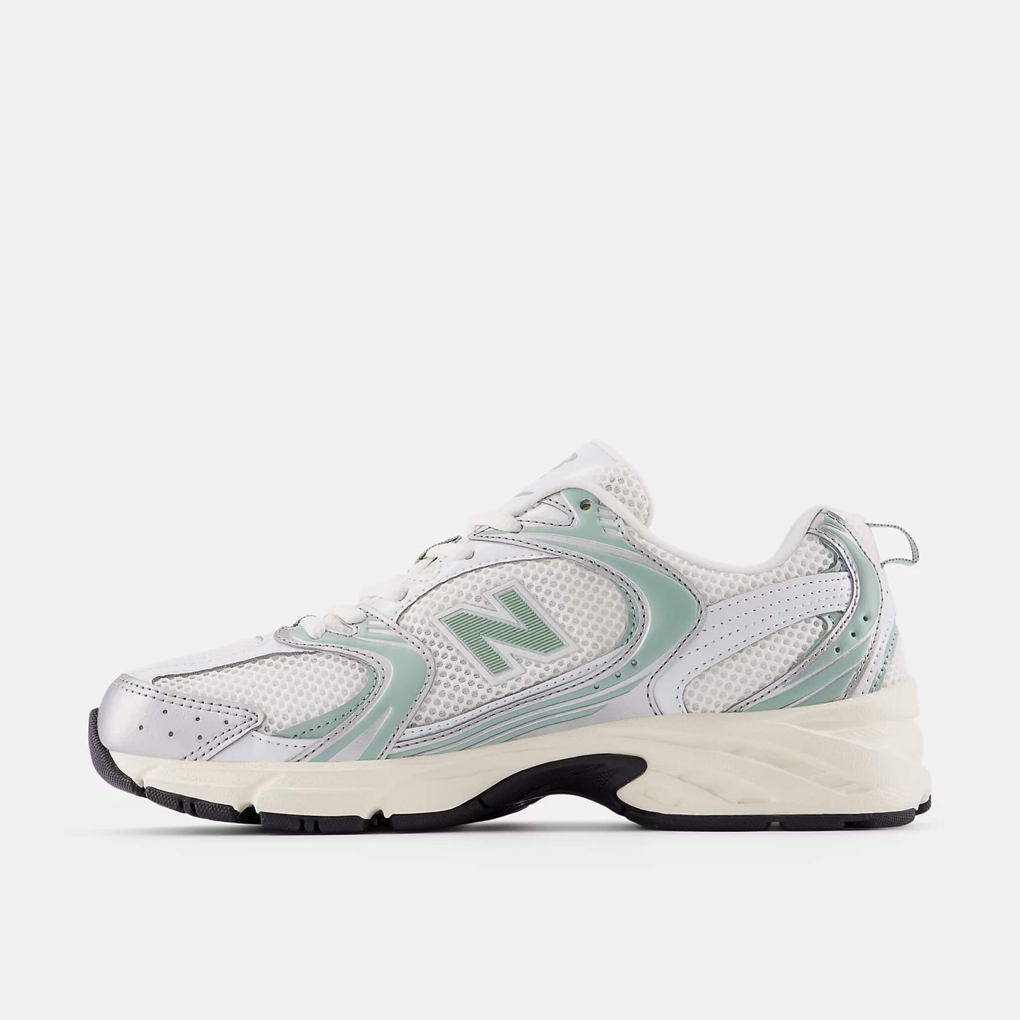 Unisex szaro-zielone sneakersy New Balance U530