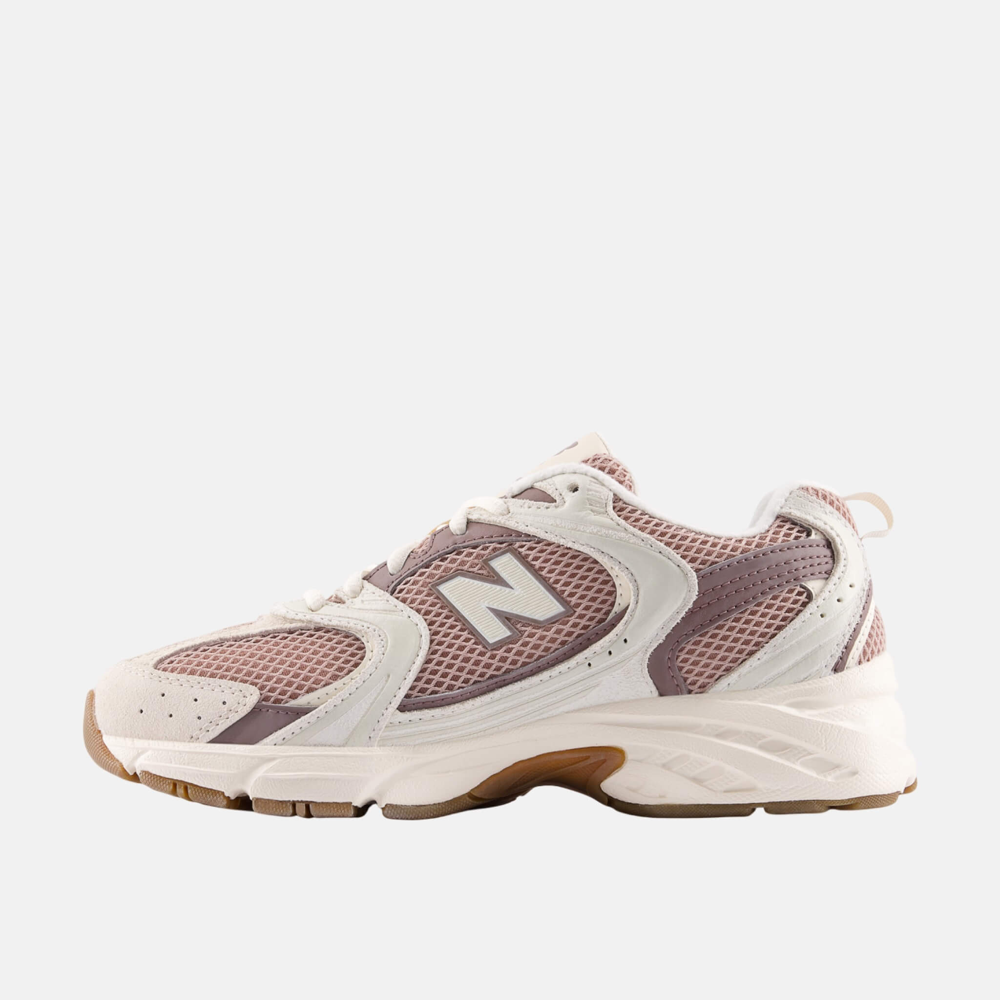 Unisex beige and brown New Balance U530 sneakers